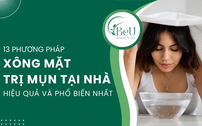 xông mặt trị mụn