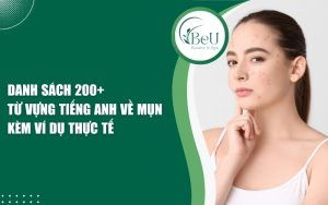 từ vựng tiếng Anh về mụn